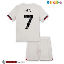 Otroške Nogometnih dresov Chelsea Pedro Neto #7 Gostujoči 2025-26 Kratki rokavi (+ hlače)